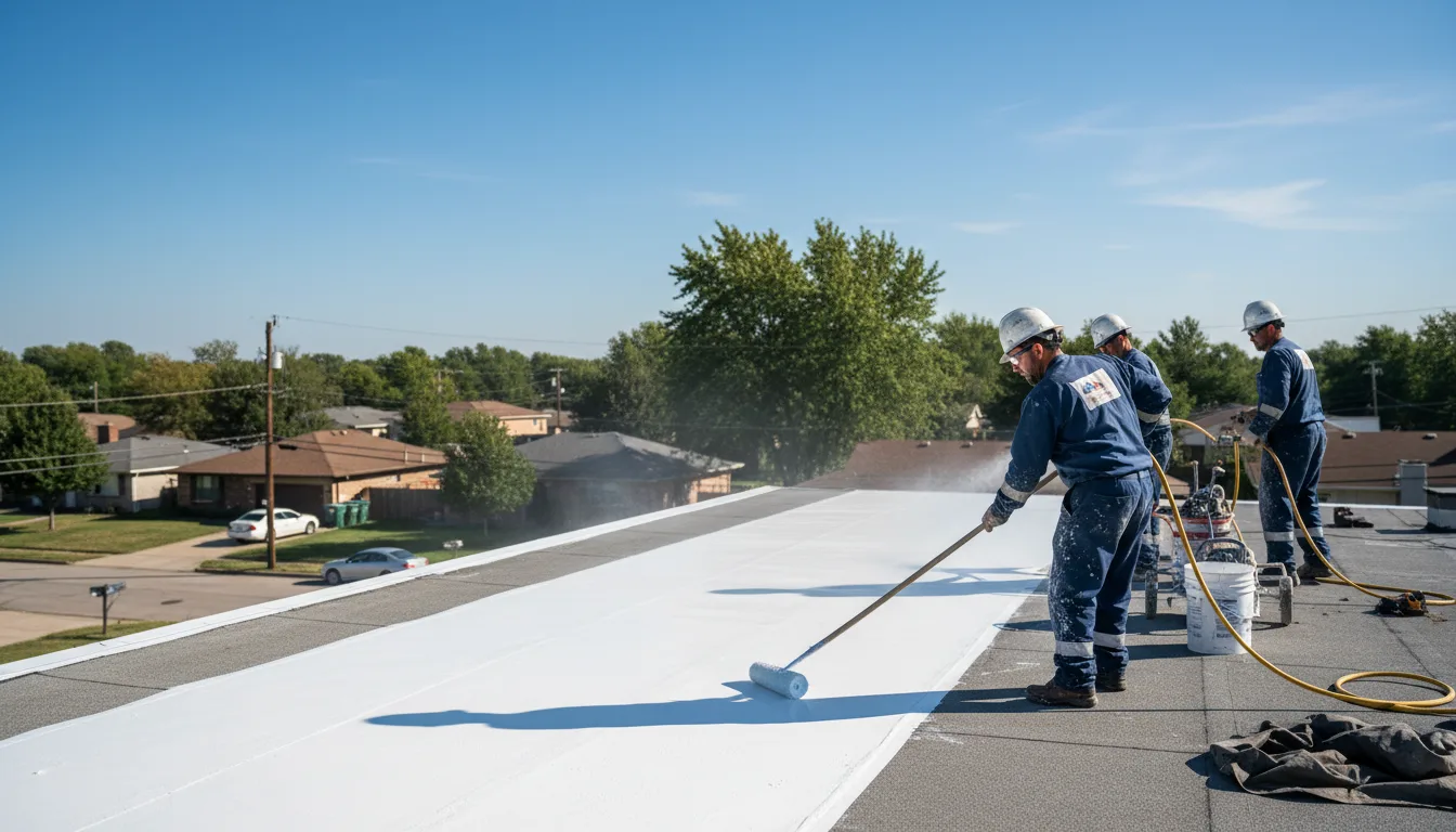 Commercial roof coating in Howard City, MI near me